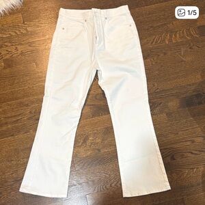 LOFT Woman’s White Flare Jeans